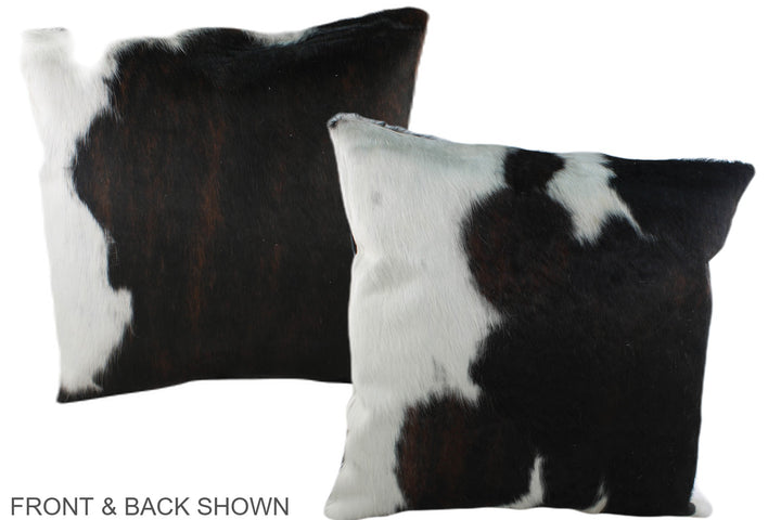 Tricolor 20"x20" Brazilian Cowhide Pillow #A39303 by Hudson Hides