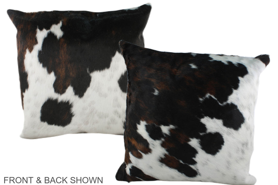 Tricolor 20"x20" Brazilian Cowhide Pillow #A39304 by Hudson Hides