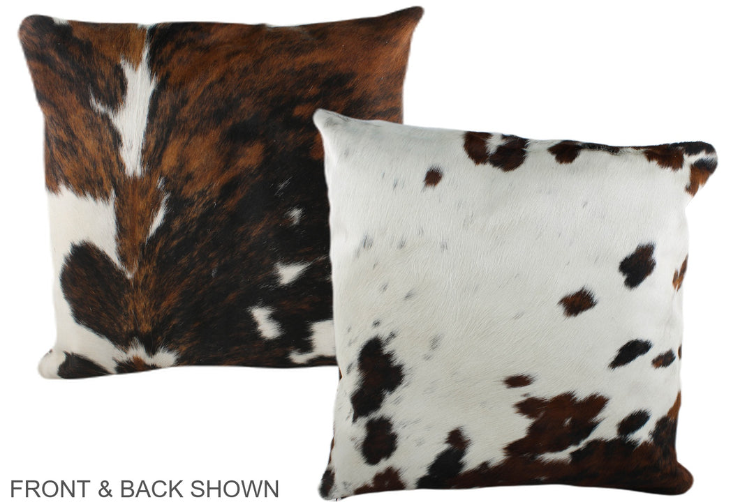 Tricolor 20"x20" Brazilian Cowhide Pillow #A39305 by Hudson Hides