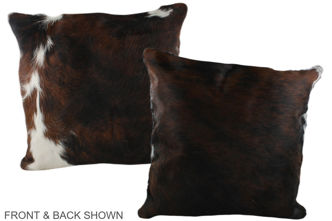 Tricolor 20"x20" Brazilian Cowhide Pillow #A39306 by Hudson Hides