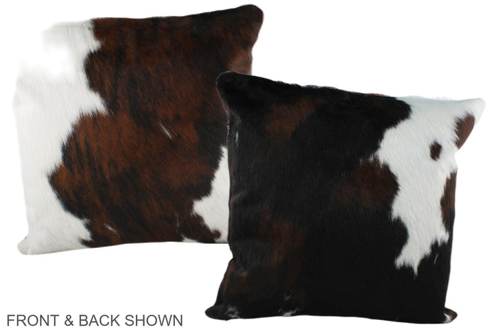 Tricolor 20"x20" Brazilian Cowhide Pillow #A39307 by Hudson Hides