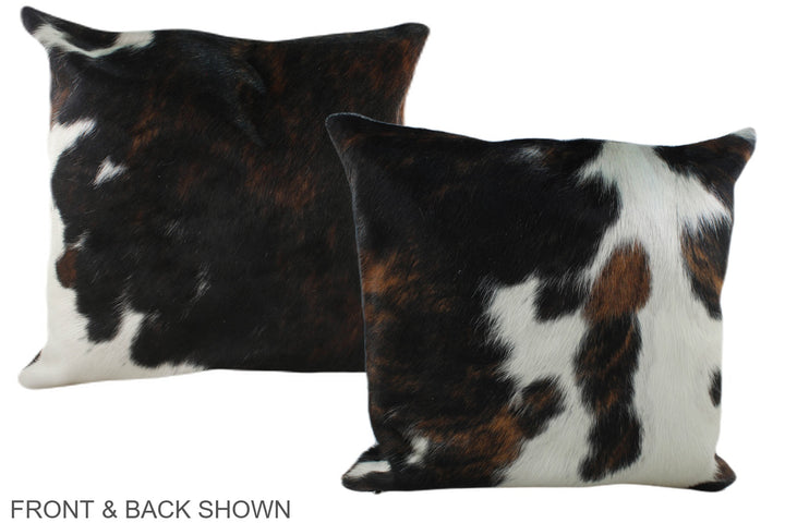 Tricolor 20"x20" Brazilian Cowhide Pillow #A39312 by Hudson Hides