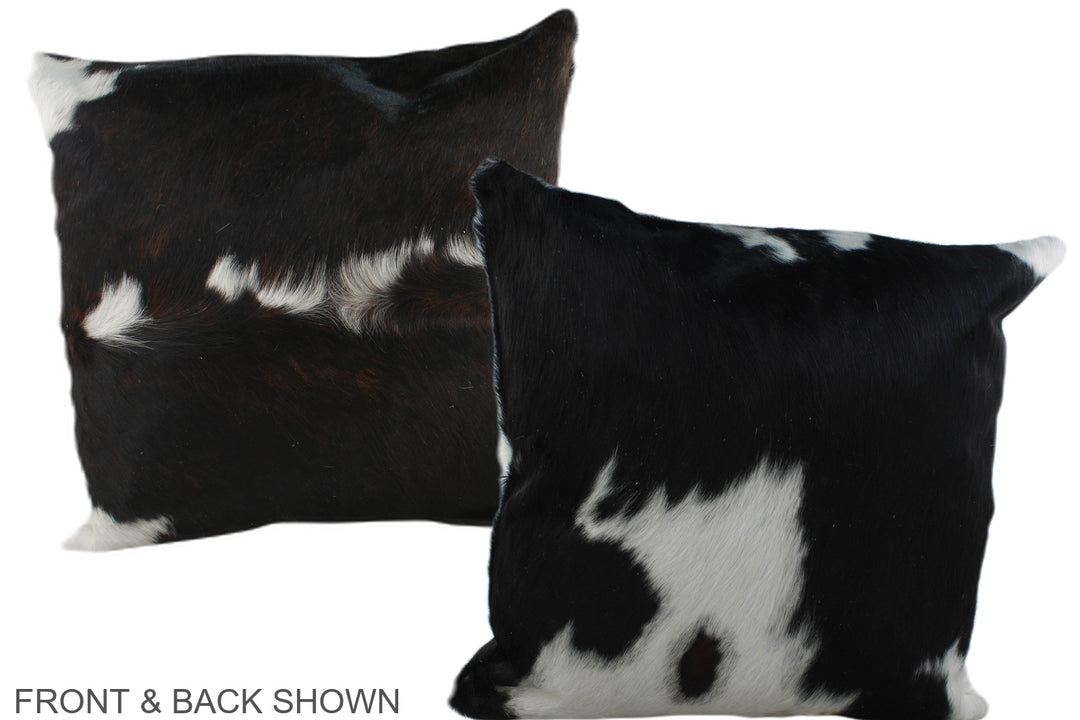 Tricolor 20"x20" Brazilian Cowhide Pillow #A39313 by Hudson Hides