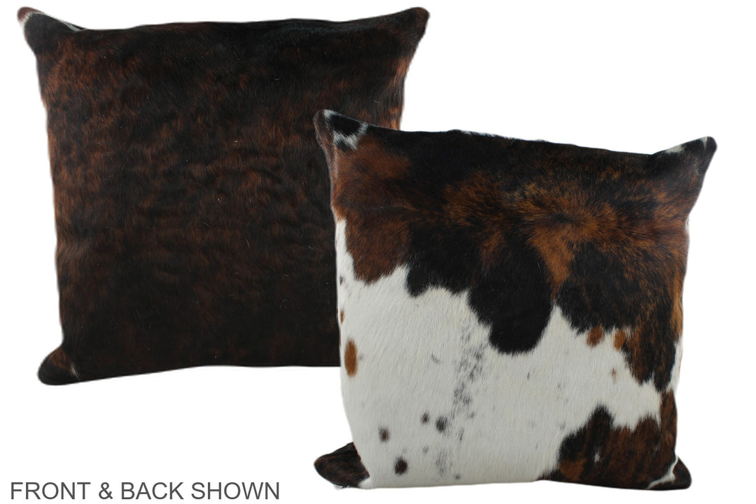 Tricolor 20"x20" Brazilian Cowhide Pillow #A39316 by Hudson Hides