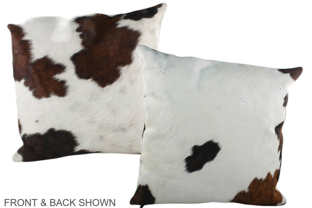 Tricolor 20"x20" Brazilian Cowhide Pillow #A39317 by Hudson Hides