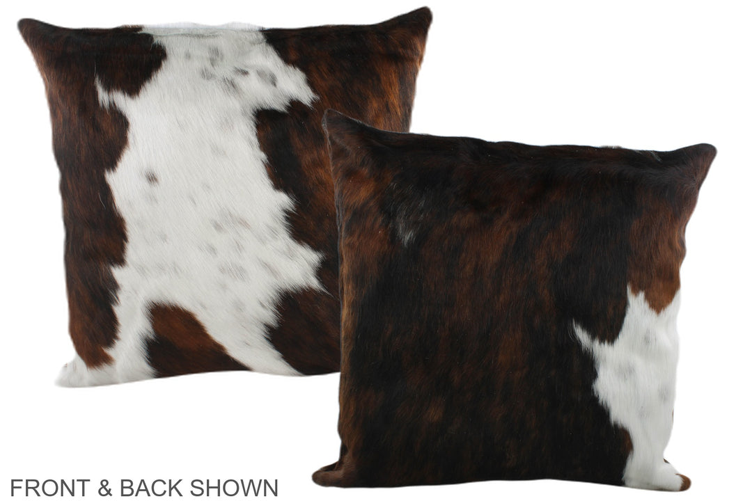 Tricolor 20"x20" Brazilian Cowhide Pillow #A39318 by Hudson Hides