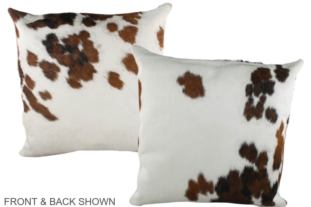 Tricolor 20"x20" Brazilian Cowhide Pillow #A39319 by Hudson Hides