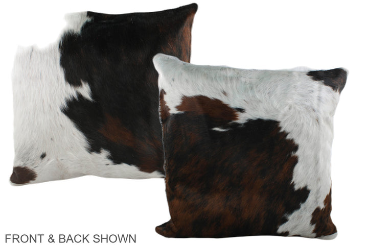 Tricolor 20"x20" Brazilian Cowhide Pillow #A39323 by Hudson Hides