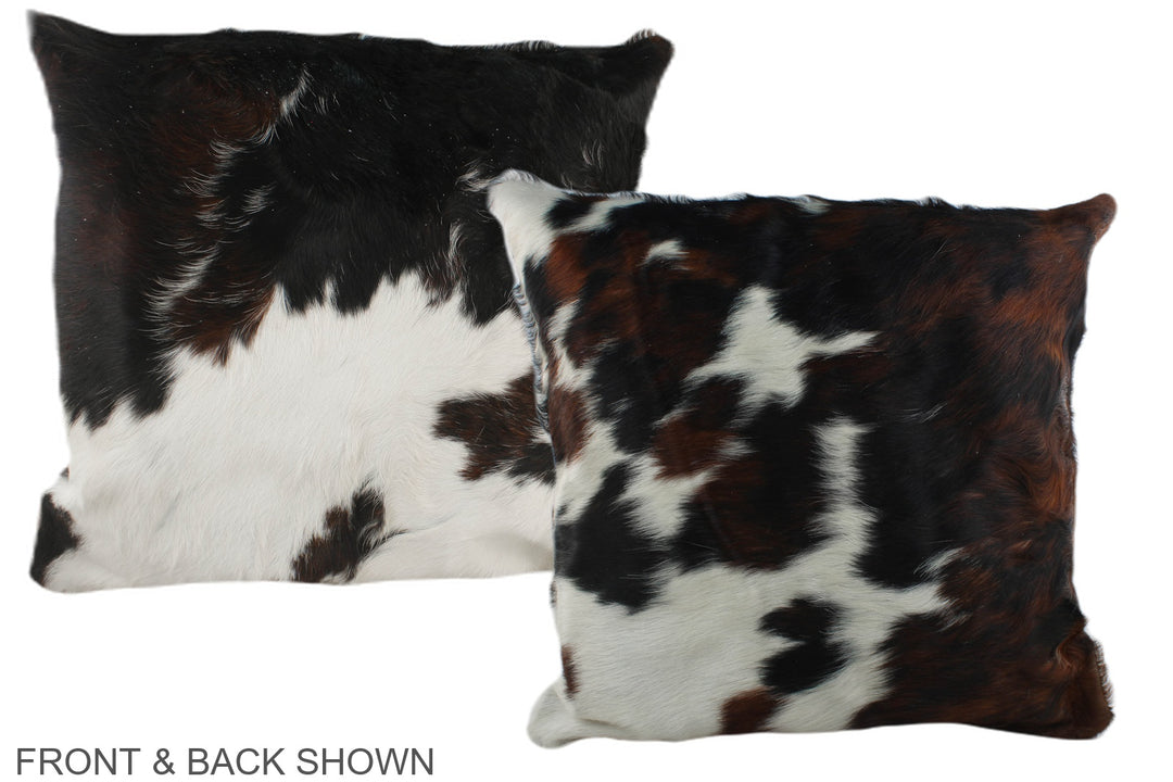 Tricolor 20"x20" Brazilian Cowhide Pillow #A39326 by Hudson Hides