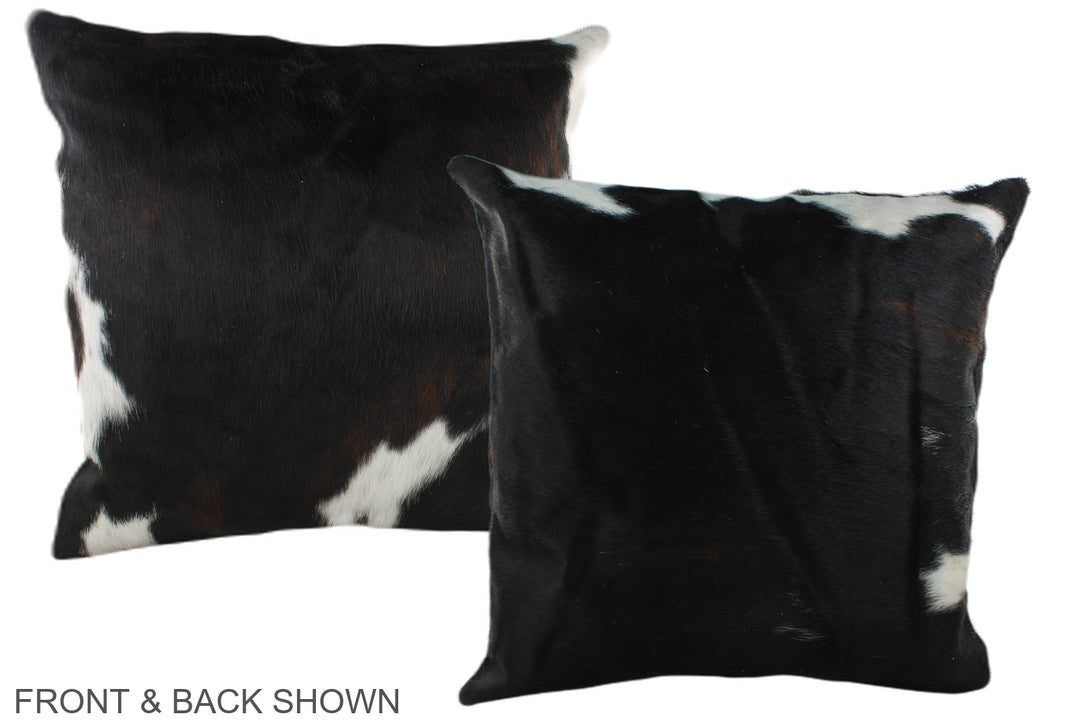Tricolor 20"x20" Brazilian Cowhide Pillow #A39329 by Hudson Hides
