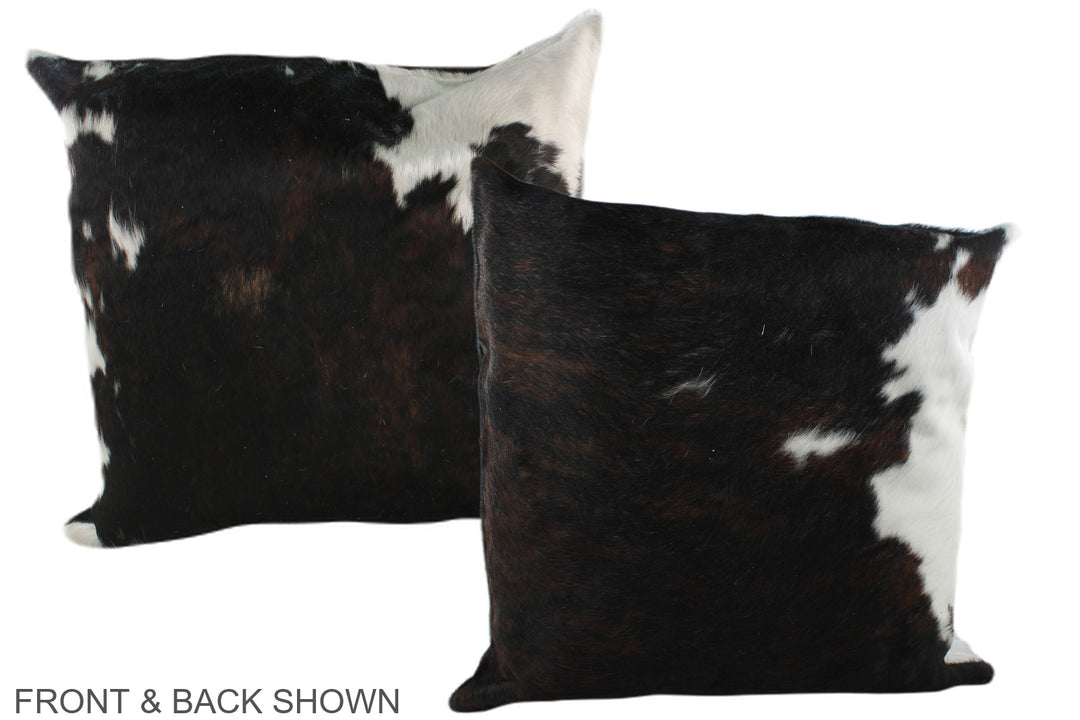 Tricolor 20"x20" Brazilian Cowhide Pillow #A39330 by Hudson Hides