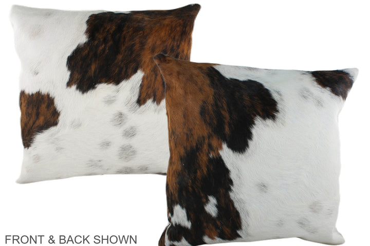 Tricolor 20"x20" Brazilian Cowhide Pillow #A39334 by Hudson Hides