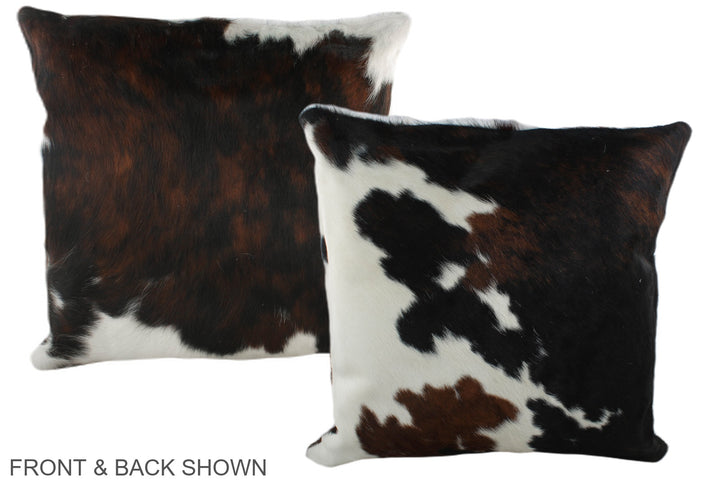 Tricolor 20"x20" Brazilian Cowhide Pillow #A39335 by Hudson Hides