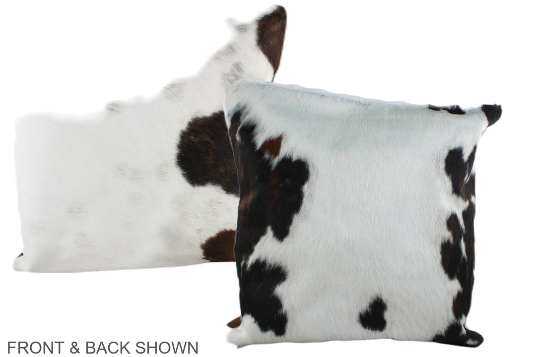 Tricolor 20"x20" Brazilian Cowhide Pillow #A39338 by Hudson Hides