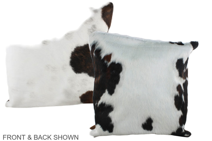 Tricolor 20"x20" Brazilian Cowhide Pillow #A39338 by Hudson Hides