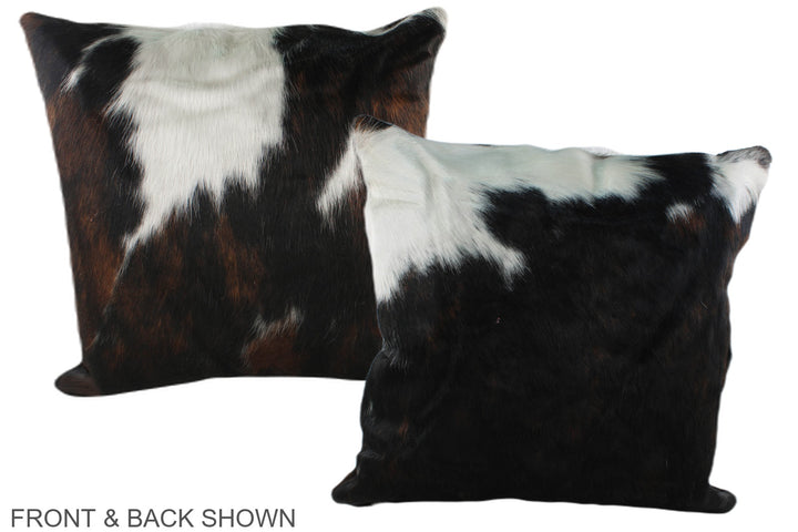 Tricolor 20"x20" Brazilian Cowhide Pillow #A39340 by Hudson Hides