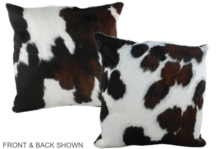 Tricolor 20"x20" Brazilian Cowhide Pillow #A39341 by Hudson Hides