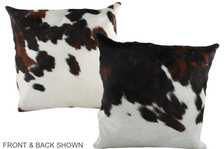 Tricolor 20"x20" Brazilian Cowhide Pillow #A39342 by Hudson Hides