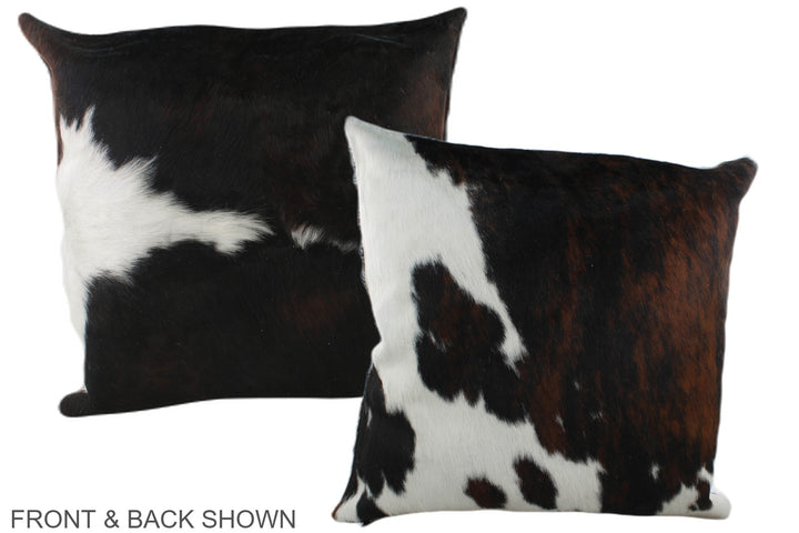 Tricolor 20"x20" Brazilian Cowhide Pillow #A39344 by Hudson Hides