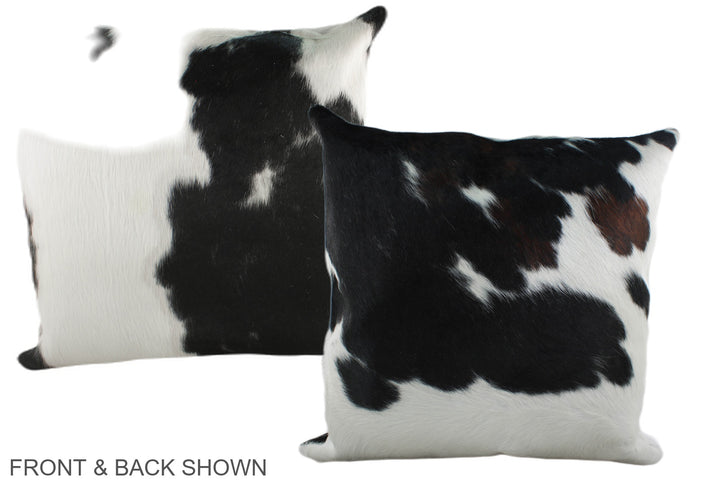 Tricolor 20"x20" Brazilian Cowhide Pillow #A39346 by Hudson Hides