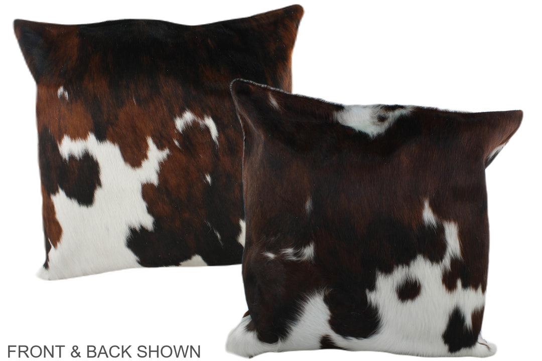 Tricolor 20"x20" Brazilian Cowhide Pillow #A39347 by Hudson Hides