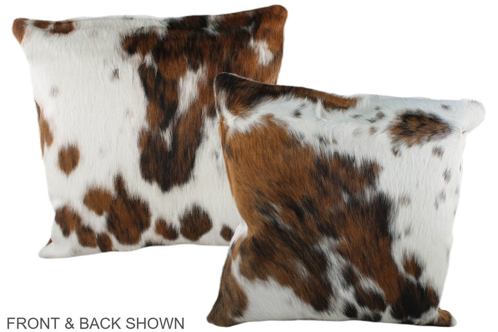 Tricolor 20"x20" Brazilian Cowhide Pillow #A39348 by Hudson Hides