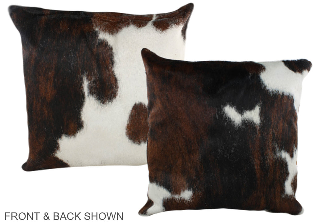 Tricolor 20"x20" Brazilian Cowhide Pillow #A39353 by Hudson Hides