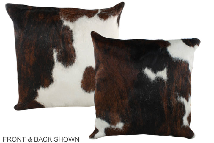 Tricolor 20"x20" Brazilian Cowhide Pillow #A39353 by Hudson Hides
