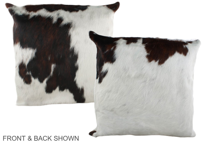 Tricolor 20"x20" Brazilian Cowhide Pillow #A39354 by Hudson Hides