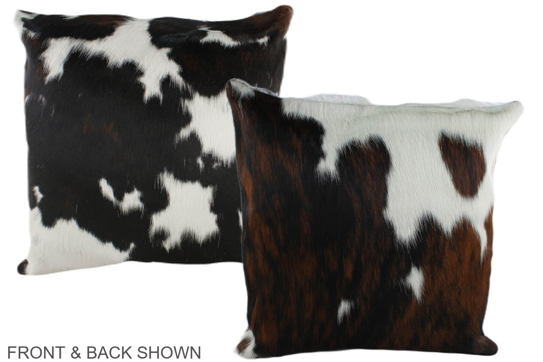 Tricolor 20"x20" Brazilian Cowhide Pillow #A39355 by Hudson Hides
