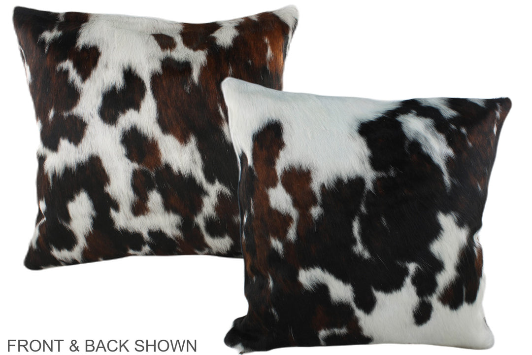Tricolor 20"x20" Brazilian Cowhide Pillow #A39356 by Hudson Hides