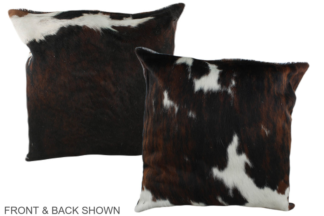 Tricolor 20"x20" Brazilian Cowhide Pillow #A39357 by Hudson Hides