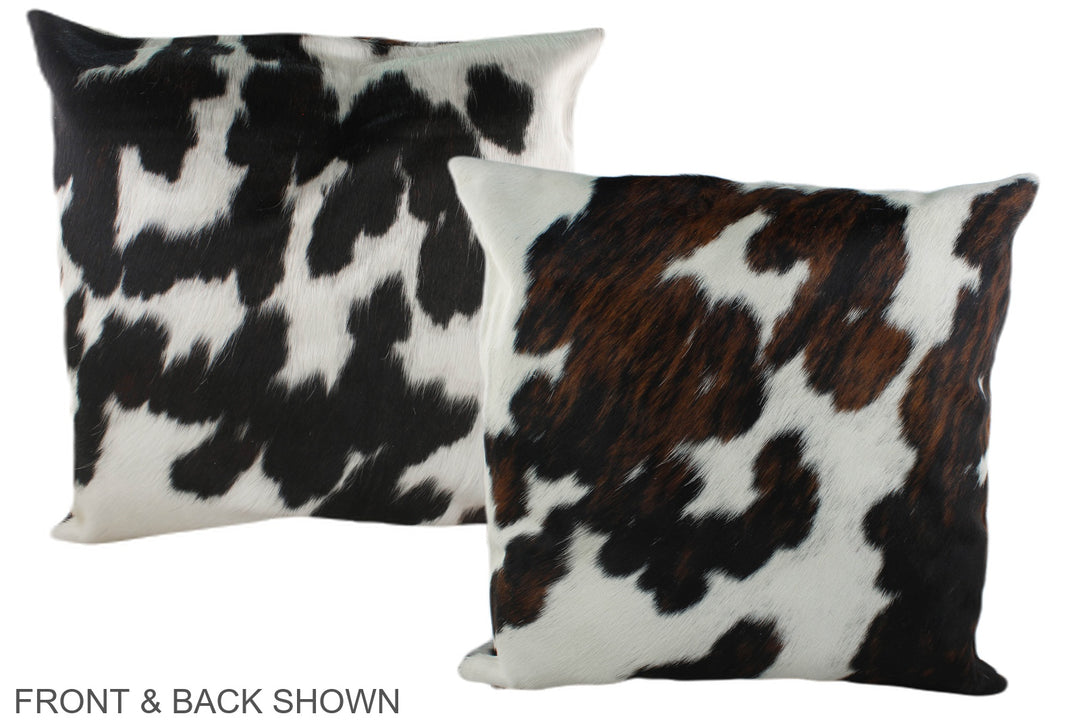 Tricolor 20"x20" Brazilian Cowhide Pillow #A39359 by Hudson Hides