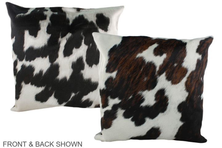 Tricolor 20"x20" Brazilian Cowhide Pillow #A39359 by Hudson Hides