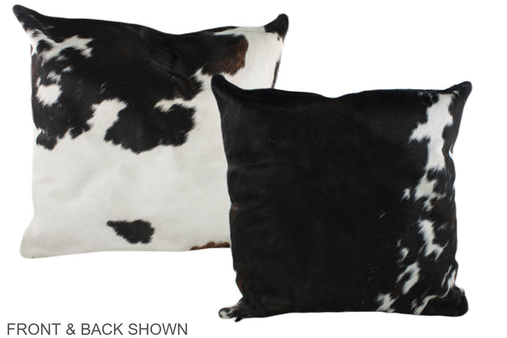 Black and White 20"x20" Brazilian Cowhide Pillow #A39360 by Hudson Hides