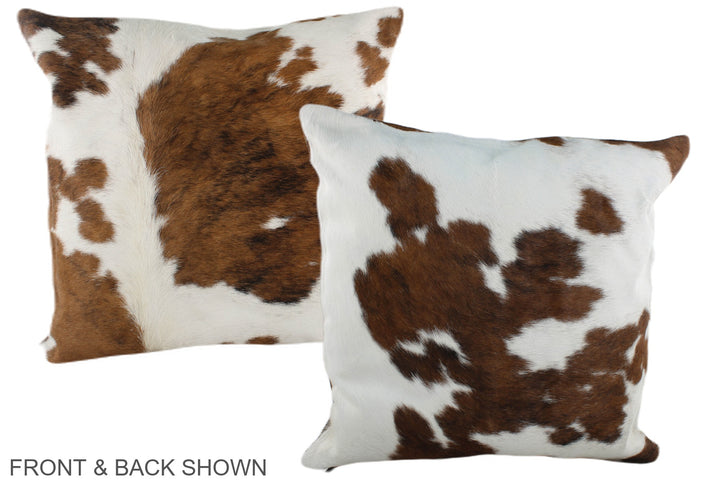 Tricolor 20"x20" Brazilian Cowhide Pillow #A39361 by Hudson Hides