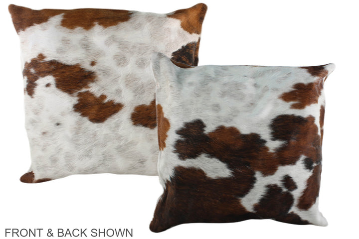 Tricolor 20"x20" Brazilian Cowhide Pillow #A39362 by Hudson Hides