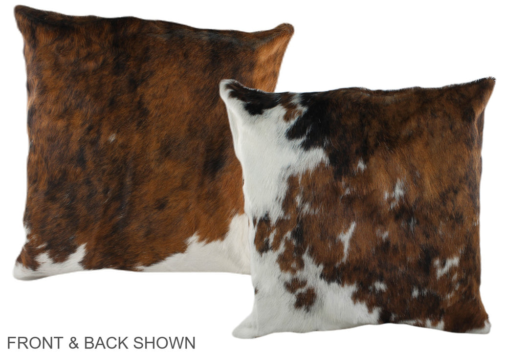 Tricolor 20"x20" Brazilian Cowhide Pillow #A39367 by Hudson Hides