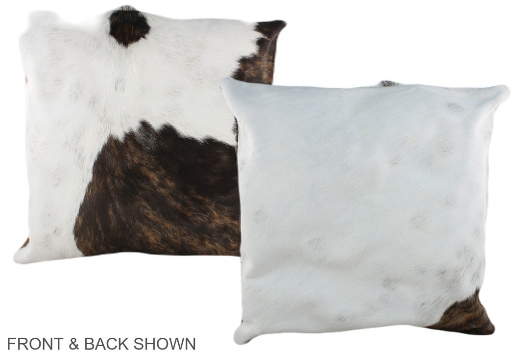 Tricolor 20"x20" Brazilian Cowhide Pillow #A39372 by Hudson Hides