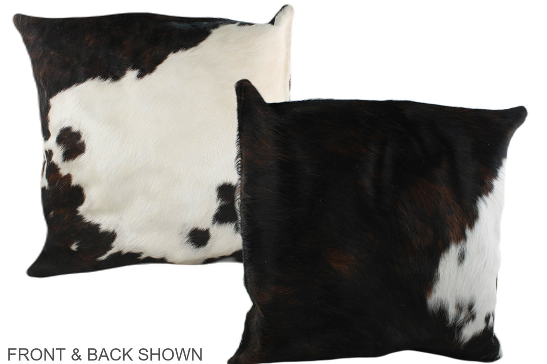 Tricolor 20"x20" Brazilian Cowhide Pillow #A39373 by Hudson Hides