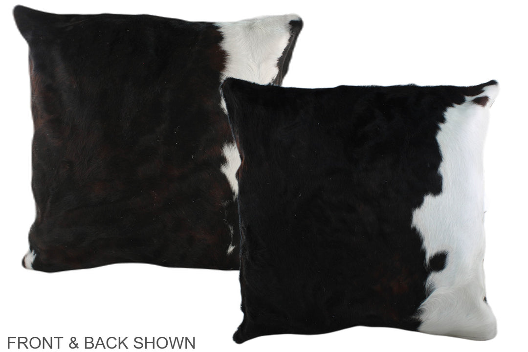 Tricolor 20"x20" Brazilian Cowhide Pillow #A39374 by Hudson Hides