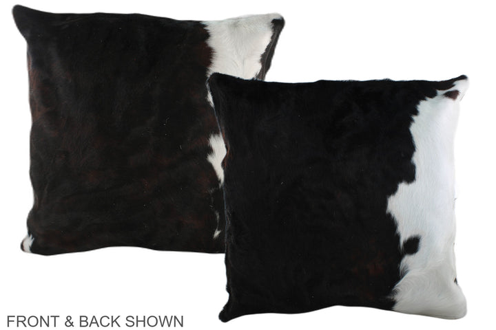 Tricolor 20"x20" Brazilian Cowhide Pillow #A39374 by Hudson Hides