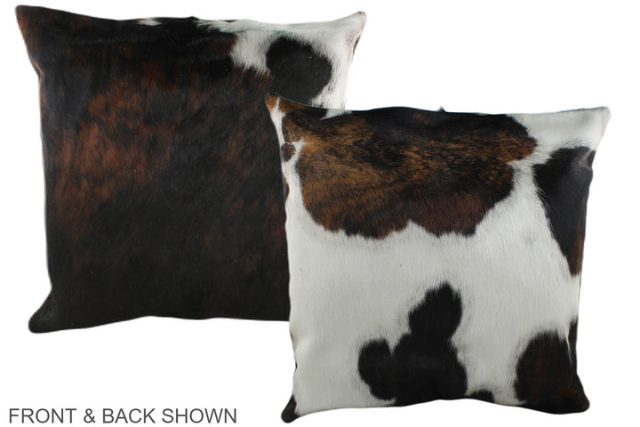 Tricolor 20"x20" Brazilian Cowhide Pillow #A39376 by Hudson Hides