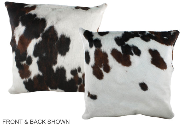 Tricolor 20"x20" Brazilian Cowhide Pillow #A39378 by Hudson Hides