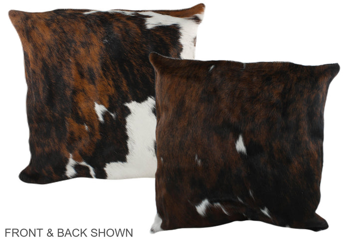 Tricolor 20"x20" Brazilian Cowhide Pillow #A39381 by Hudson Hides