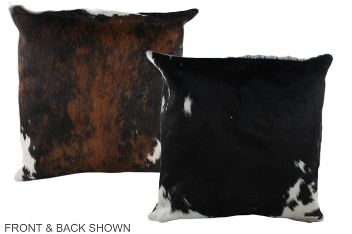 Tricolor 20"x20" Brazilian Cowhide Pillow #A39392 by Hudson Hides