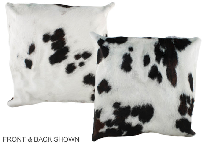 Black and White 20"x20" Brazilian Cowhide Pillow #A39396 by Hudson Hides