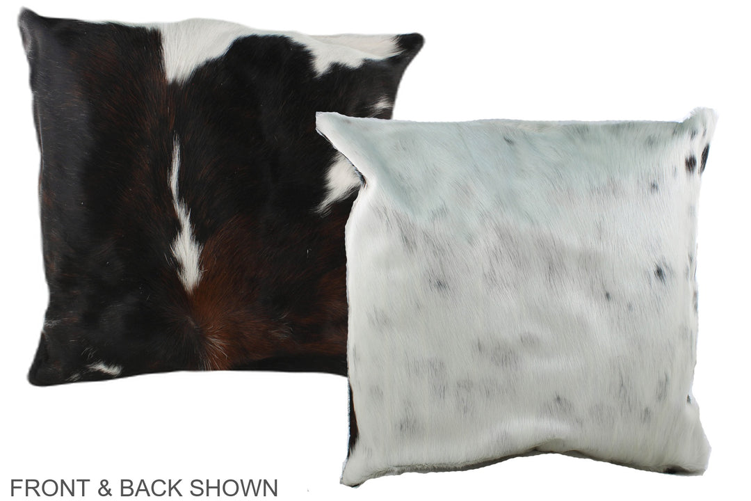 Tricolor 20"x20" Brazilian Cowhide Pillow #A39397 by Hudson Hides