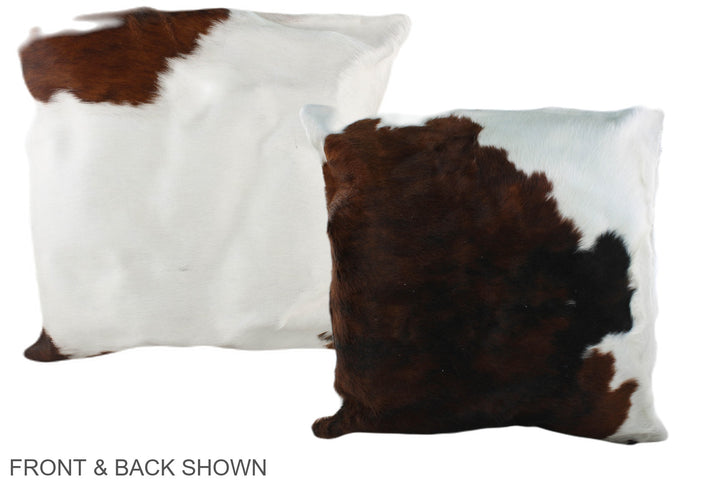 Tricolor 20"x20" Brazilian Cowhide Pillow #A39399 by Hudson Hides