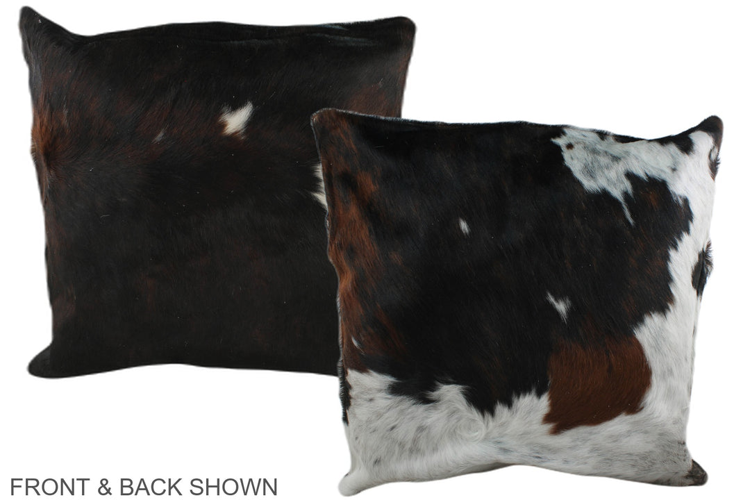 Tricolor 20"x20" Brazilian Cowhide Pillow #A39401 by Hudson Hides